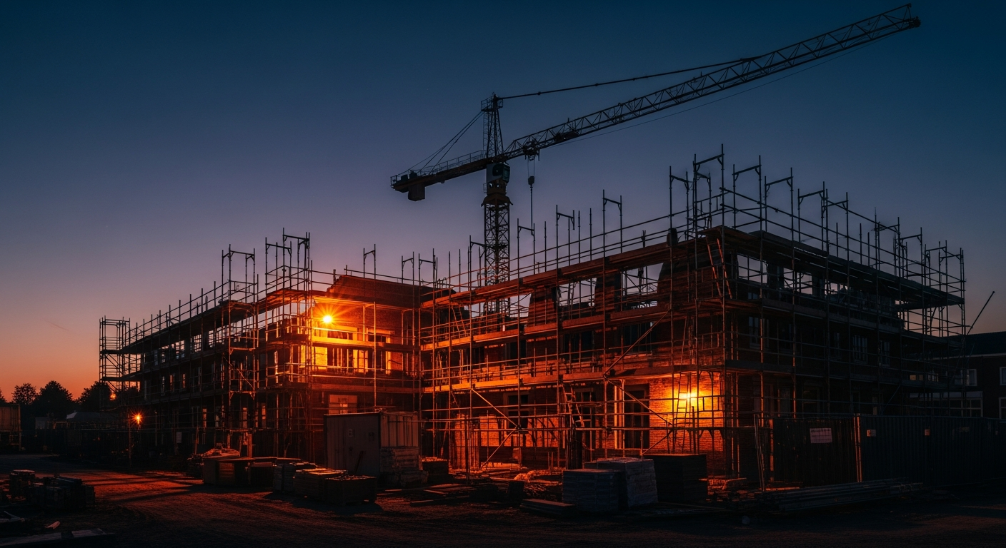 Vakmensen van BouwSector Nederland op de bouwplaats